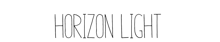 Horizon Light cкачати шрифт безкоштовно