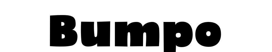 Bumpo Font Download Free