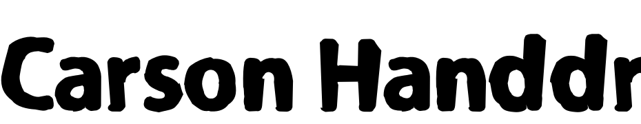 Carson Handdrawn Black Font Download Free