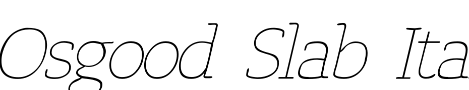 Osgood Slab Italic Font Download Free