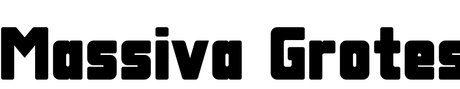 Massiva Grotes Q Black Font Download Free