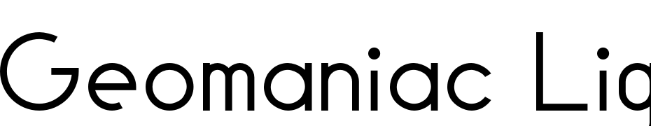 Geomaniac Light Font Download Free