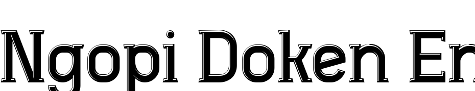 Ngopi Doken Emboss Font Download Free