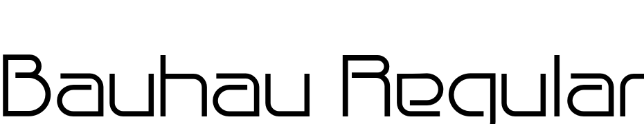 Bauhau Regular Font Download Free