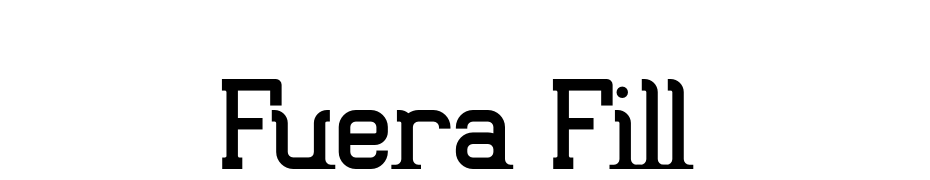 Fuera Fill Scarica Caratteri Gratis