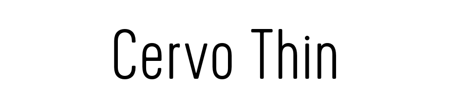 Cervo Thin Scarica Caratteri Gratis
