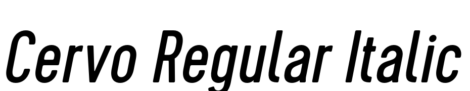 Cervo Regular Italic Font Download Free