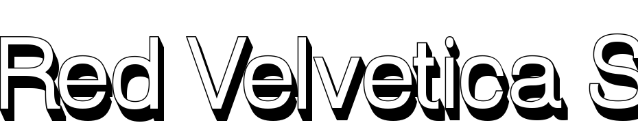 Red Velvetica Shadows Bold cкачати шрифт безкоштовно