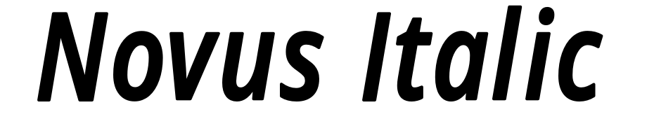 Novus Italic Font Download Free