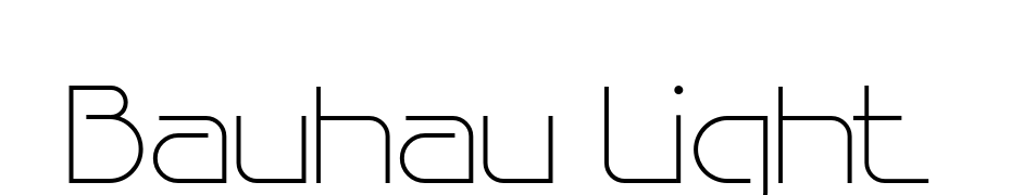 Bauhau Light Scarica Caratteri Gratis