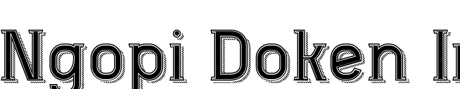 Ngopi Doken Inline Shadow Font Download Free