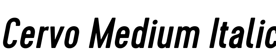 Cervo Medium Italic Polices Telecharger