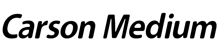 Carson Medium Italic Font Download Free