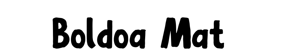 Boldoa Mat Font Download Free