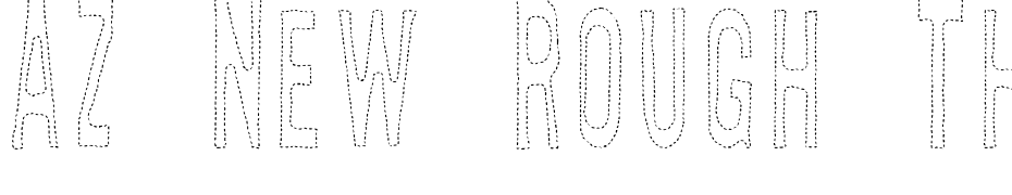 AZ New Rough Thread Font Download Free