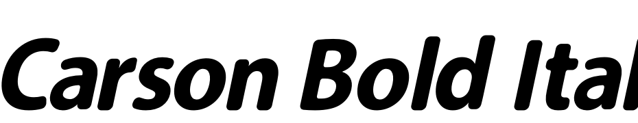 Carson Bold Italic Fuente Descargar Gratis