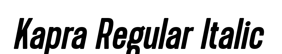 Kapra Regular Italic Polices Telecharger