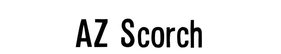 AZ Scorch Yazı tipi ücretsiz indir
