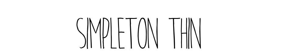 Simpleton Thin Font Download Free