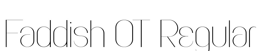 Faddish OT Regular Font Download Free