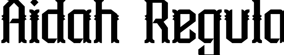 Aidah Regular Font Download Free