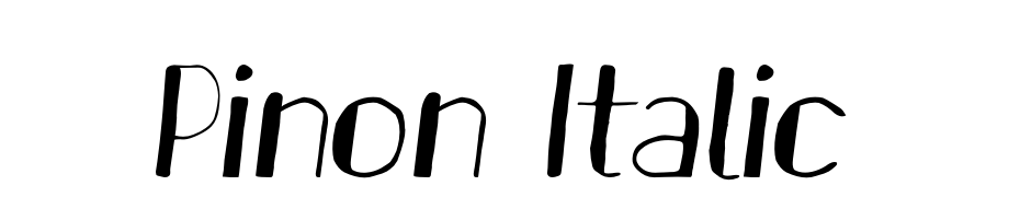 Pinon Italic Font Download Free