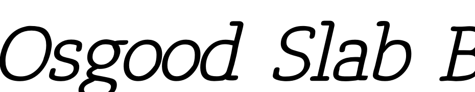 Osgood Slab Bold Italic Polices Telecharger