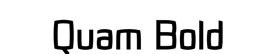 Quam Bold Font Download Free