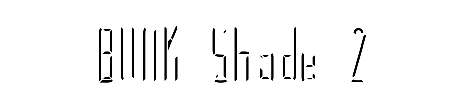 BUNK Shade 2 cкачати шрифт безкоштовно