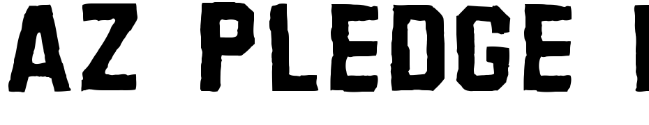 AZ Pledge Fill Font Download Free