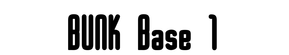 BUNK Base 1 Scarica Caratteri Gratis