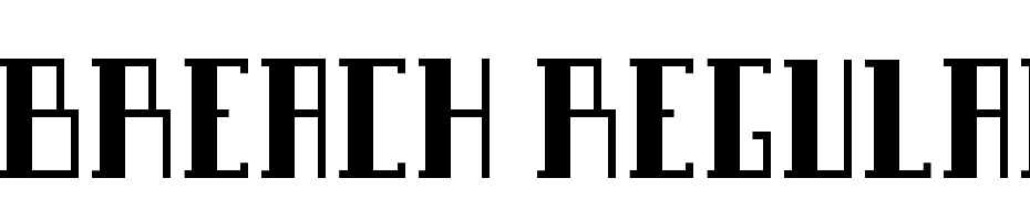 Breach Regular Font Download Free