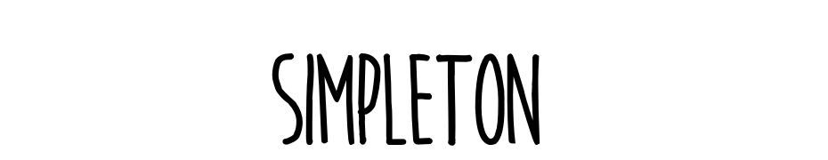 Simpleton Fuente Descargar Gratis