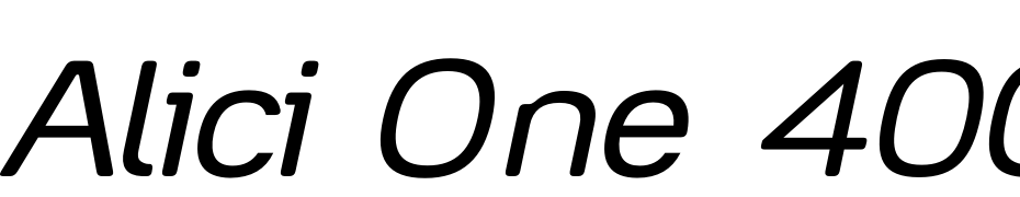 Alici One 400 Italic Font Download Free
