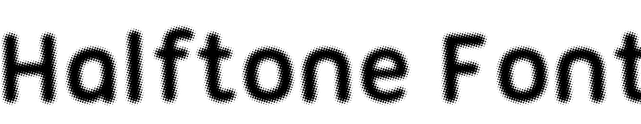 Halftone Font Bold Scarica Caratteri Gratis