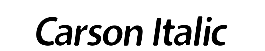 Carson Italic Polices Telecharger