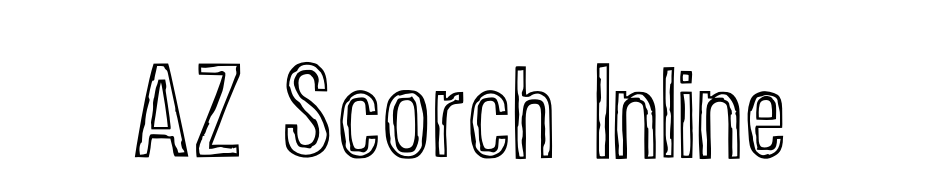 AZ Scorch Inline Font Download Free