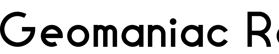 Geomaniac Regular Font Download Free