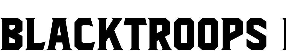 Blacktroops Basic Scarica Caratteri Gratis