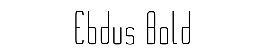Ebdus Bold Font Download Free