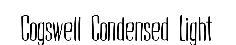 Cogswell Condensed Light Font Download Free