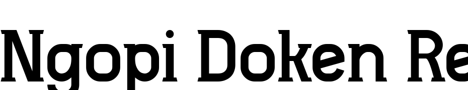 Ngopi Doken Regular Font Download Free