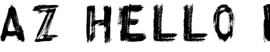 AZ Hello Brushed Font Download Free