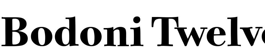Bodoni Twelve ITC TT Bold Font Download Free