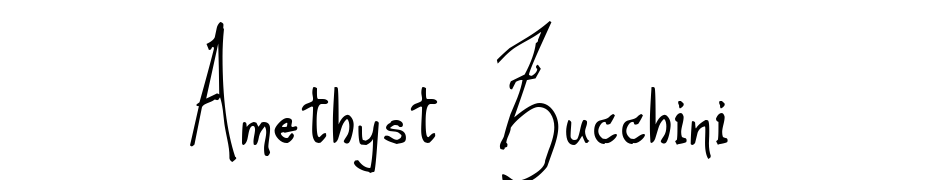 Amethyst Zucchini cкачати шрифт безкоштовно