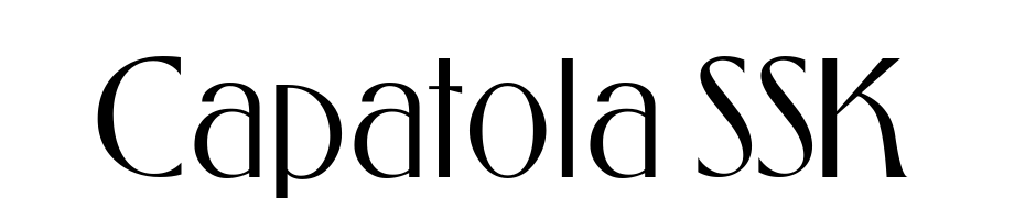 Capatola SSK Schrift Herunterladen Kostenlos