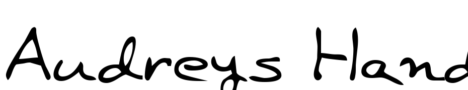 Audreys Hand Regular Font Download Free