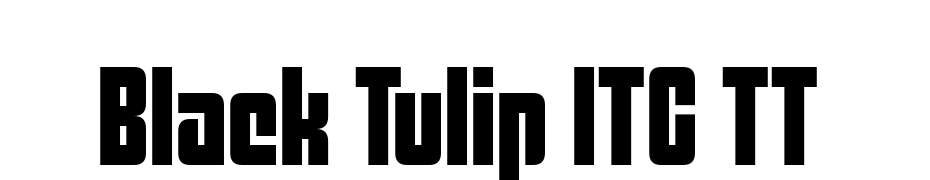 Black Tulip ITC TT Scarica Caratteri Gratis
