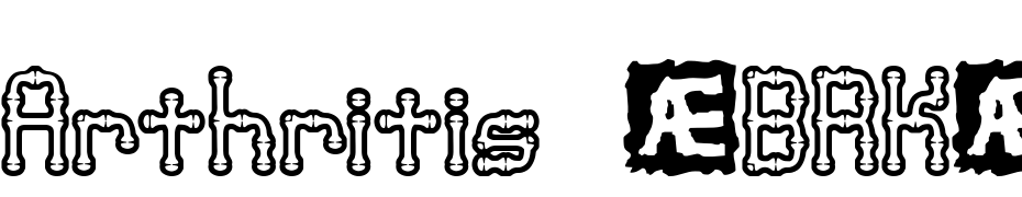 Arthritis (BRK) Font Download Free