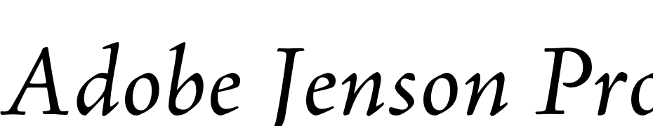 Adobe Jenson Pro Italic Font Download Free